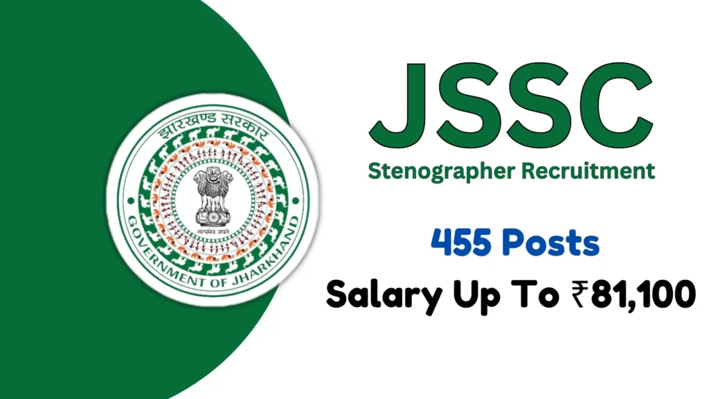 JSSC STENOGRAPHAR ONLINE FORM :-2024